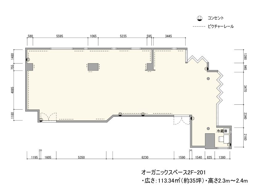 BPオーガニックスペース南船場 2F – 201 フロアマップ